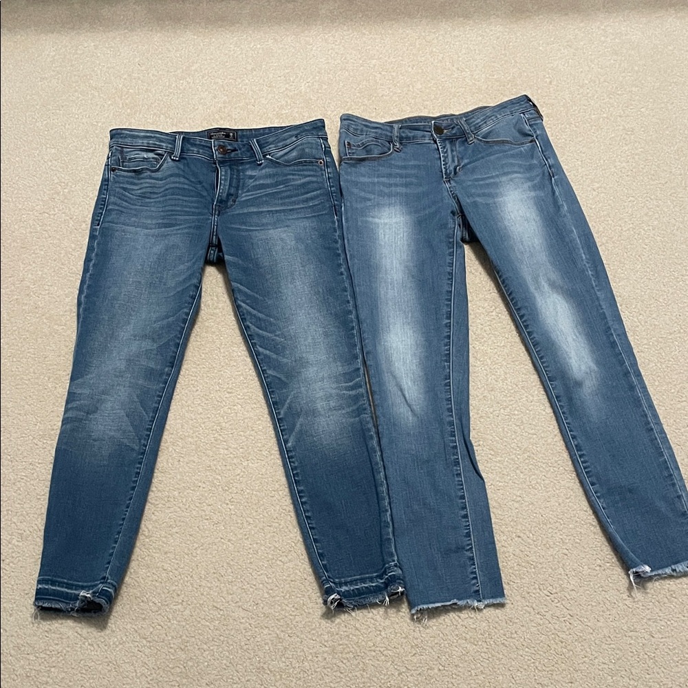 Abercrombie & Fitch Women's Blue Skinny Jeans